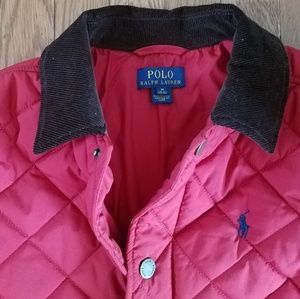 BOYS RED POLO RALPH LAUREN JACKET